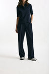 Pantalone fluido blu women ( p - s ) - 2