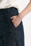 Pantalone effetto denim blu women ( p - s ) - 5