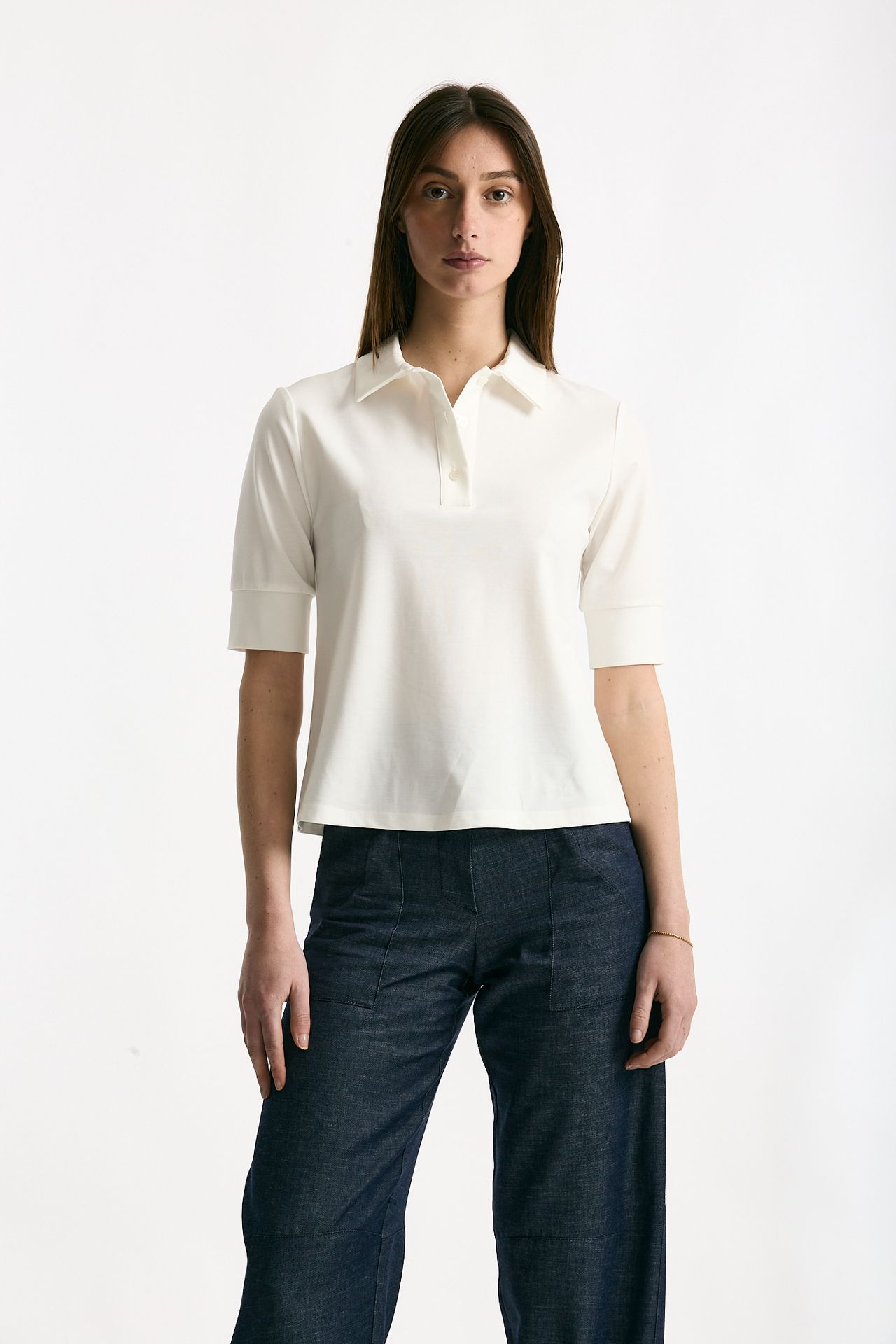 Maglia polo bianca women ( p - s ) - 2