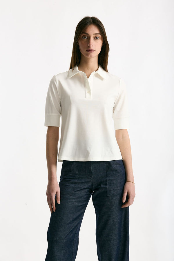 Maglia polo bianca women ( p - s )