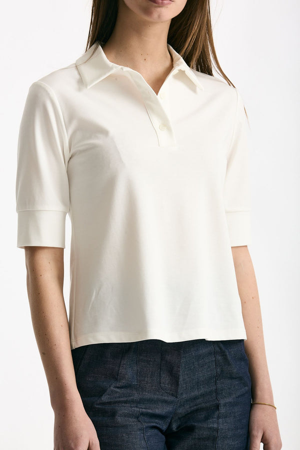 Maglia polo bianca women ( p - s )