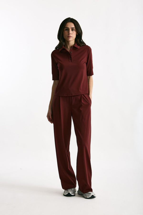 Maglia polo bordeaux women ( p - s )
