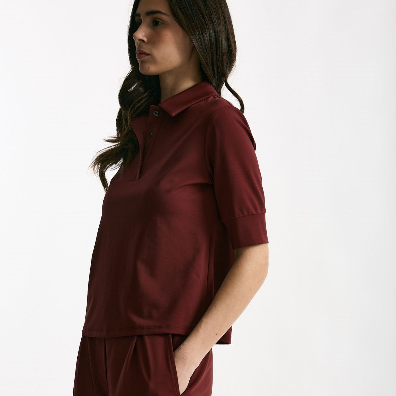 Maglia polo bordeaux women ( p - s ) - 6