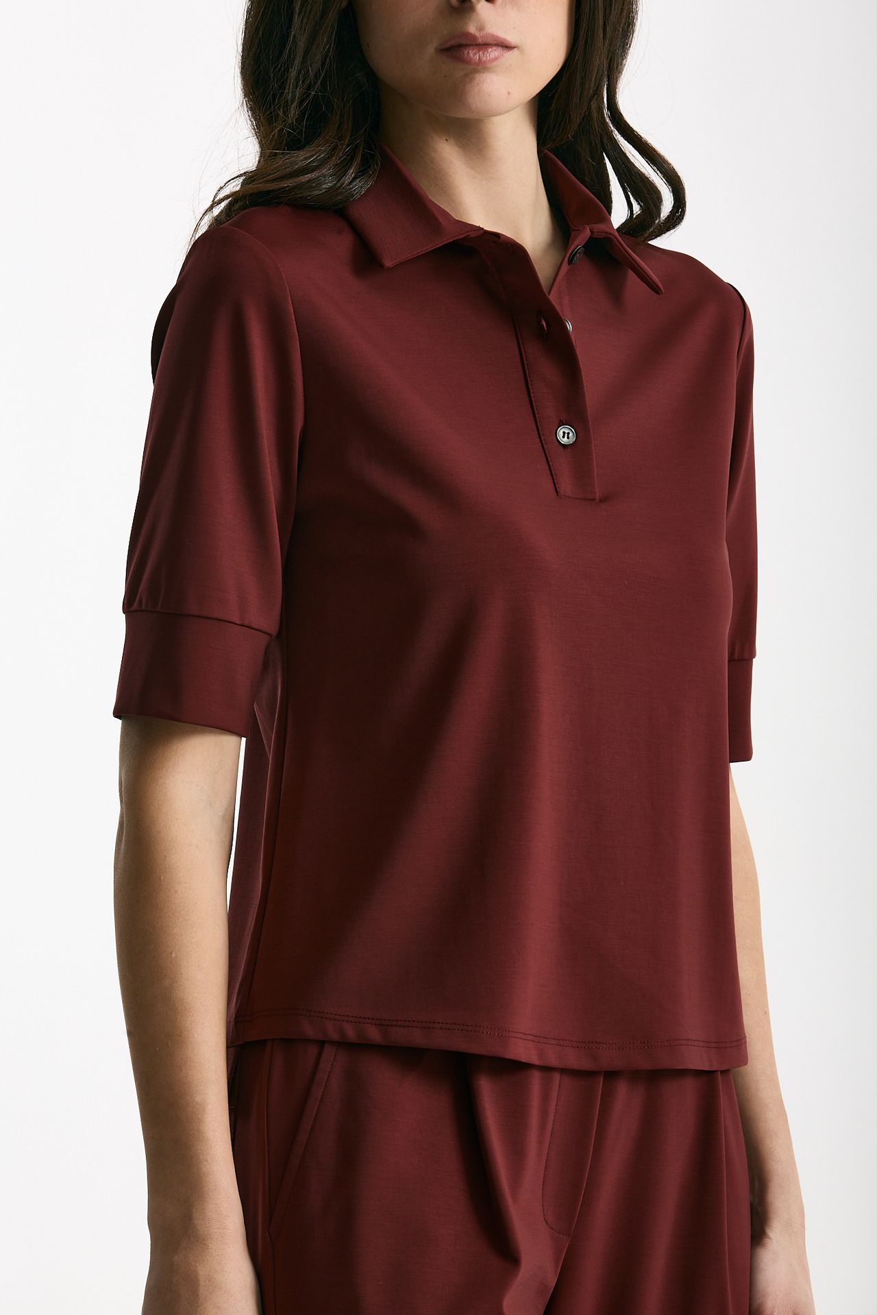 Maglia polo bordeaux women ( p - s ) - 5