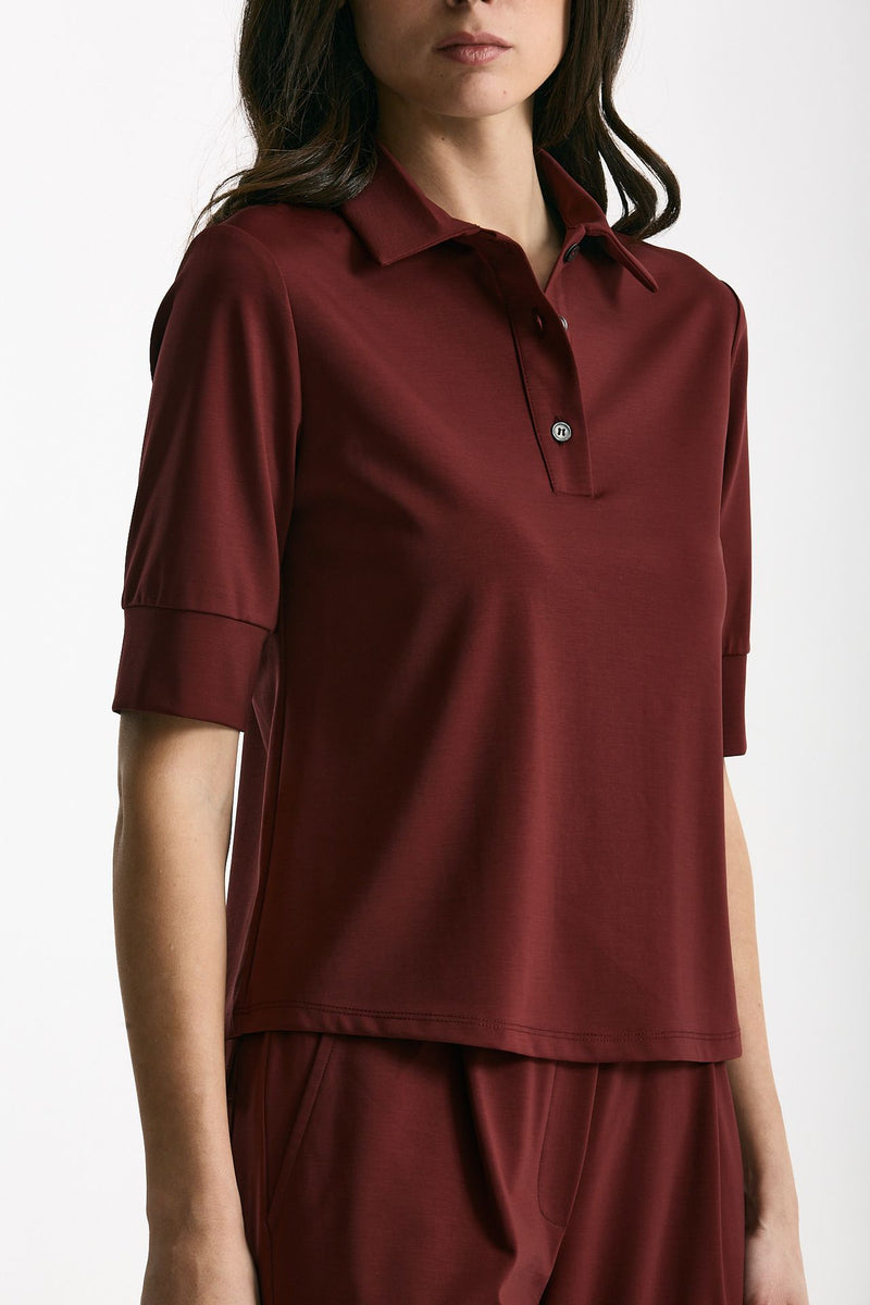 Maglia polo bordeaux women ( p - s ) - 5