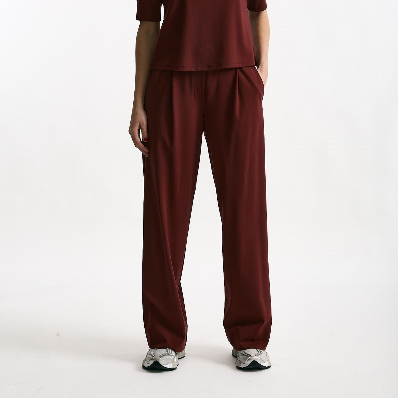 Pantalone fluido bordeaux women ( p - s ) - 8