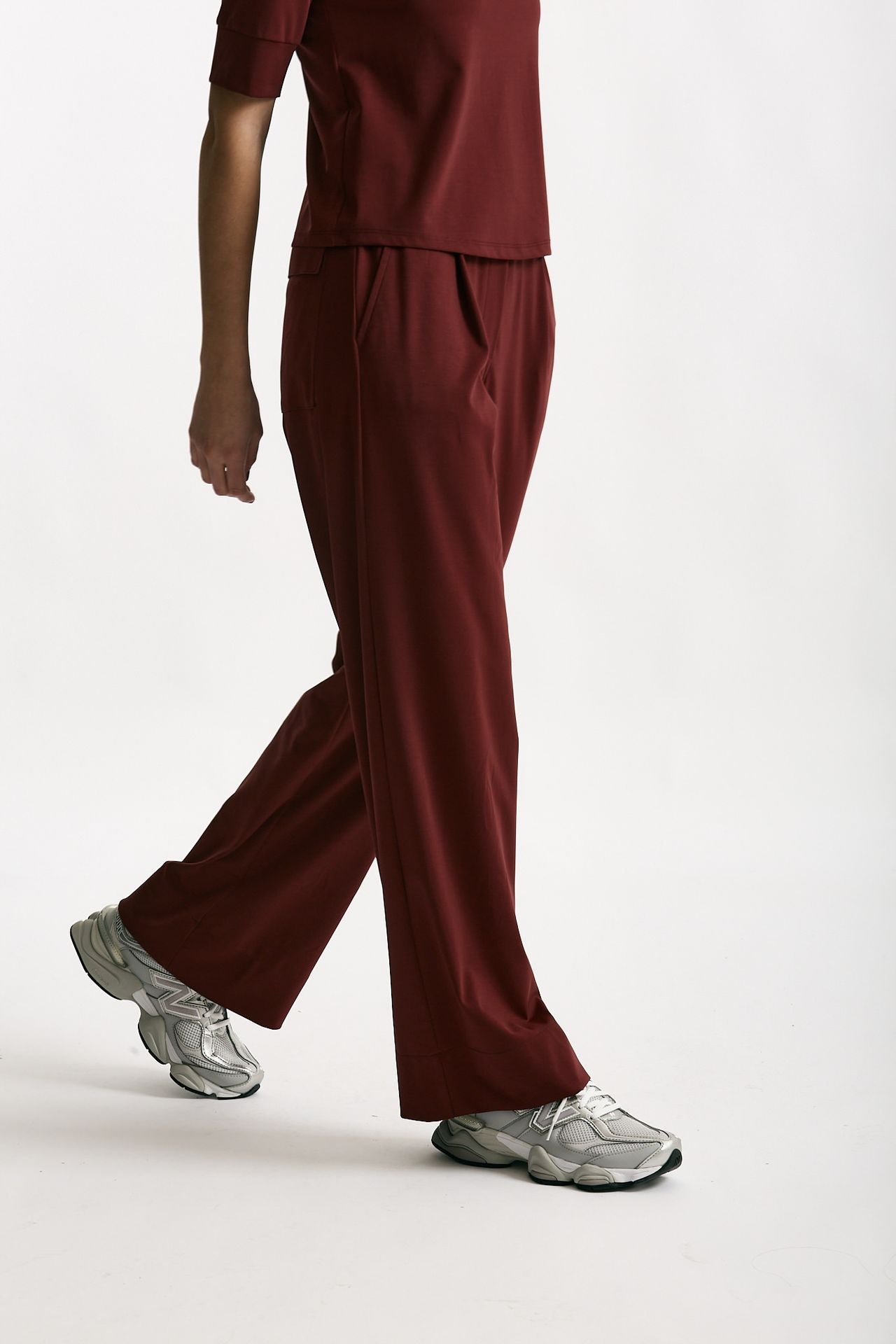 Pantalone fluido bordeaux women ( p - s ) - 4
