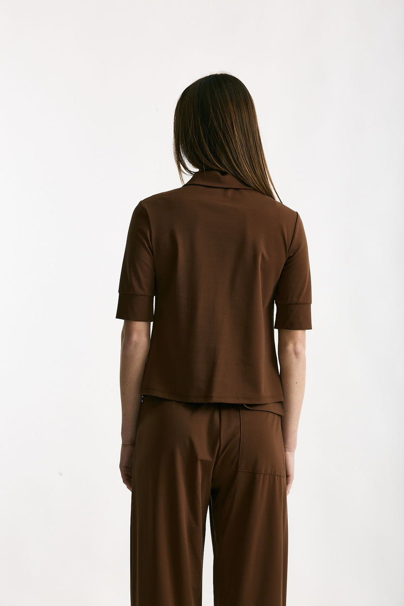 Maglia polo marrone women ( p - s ) - 4