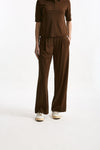 Pantalone fluido marrone women ( p - s ) - 1