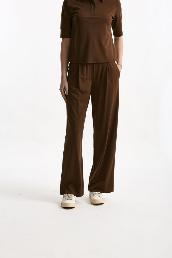 Pantalone fluido marrone women ( p - s )