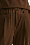 Pantalone fluido marrone women ( p - s ) - 5