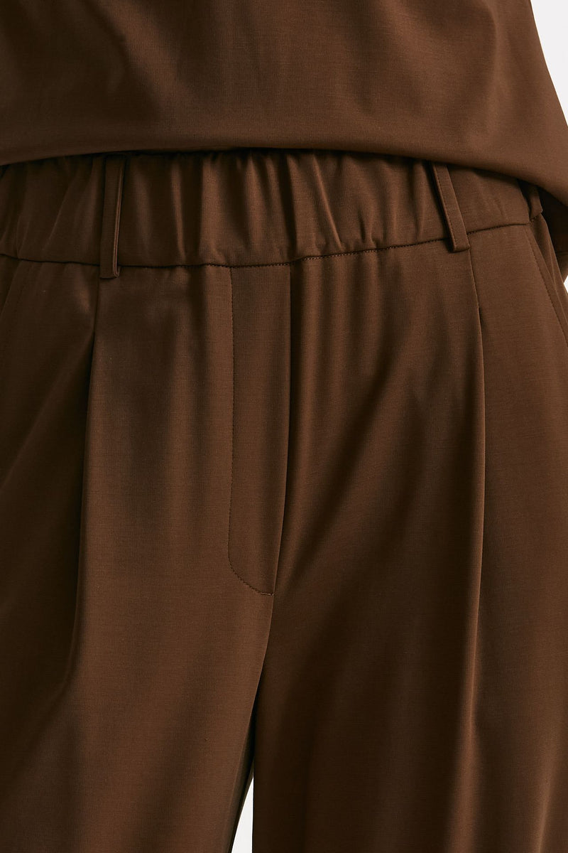 Pantalone fluido marrone women ( p - s ) - 5