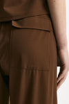 Pantalone fluido marrone women ( p - s ) - 6