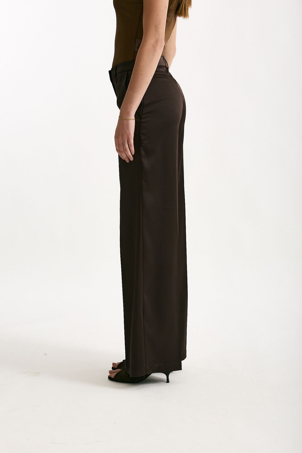 Pantalone palazzo Vita alta cioccolato women ( p - s ) - 3