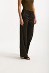 Pantalone palazzo Vita alta cioccolato women ( p - s ) - 4