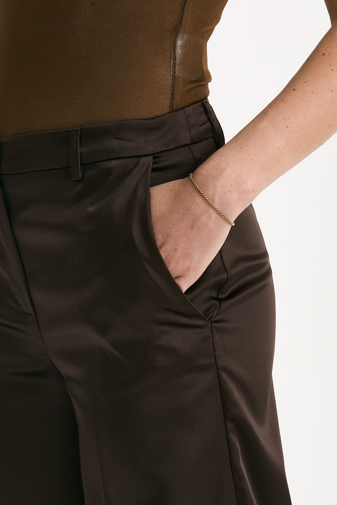 Pantalone palazzo Vita alta cioccolato women ( p - s ) - 5