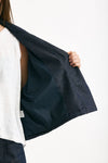 Giubbino in misto lino blu denim women ( p - s ) - 5