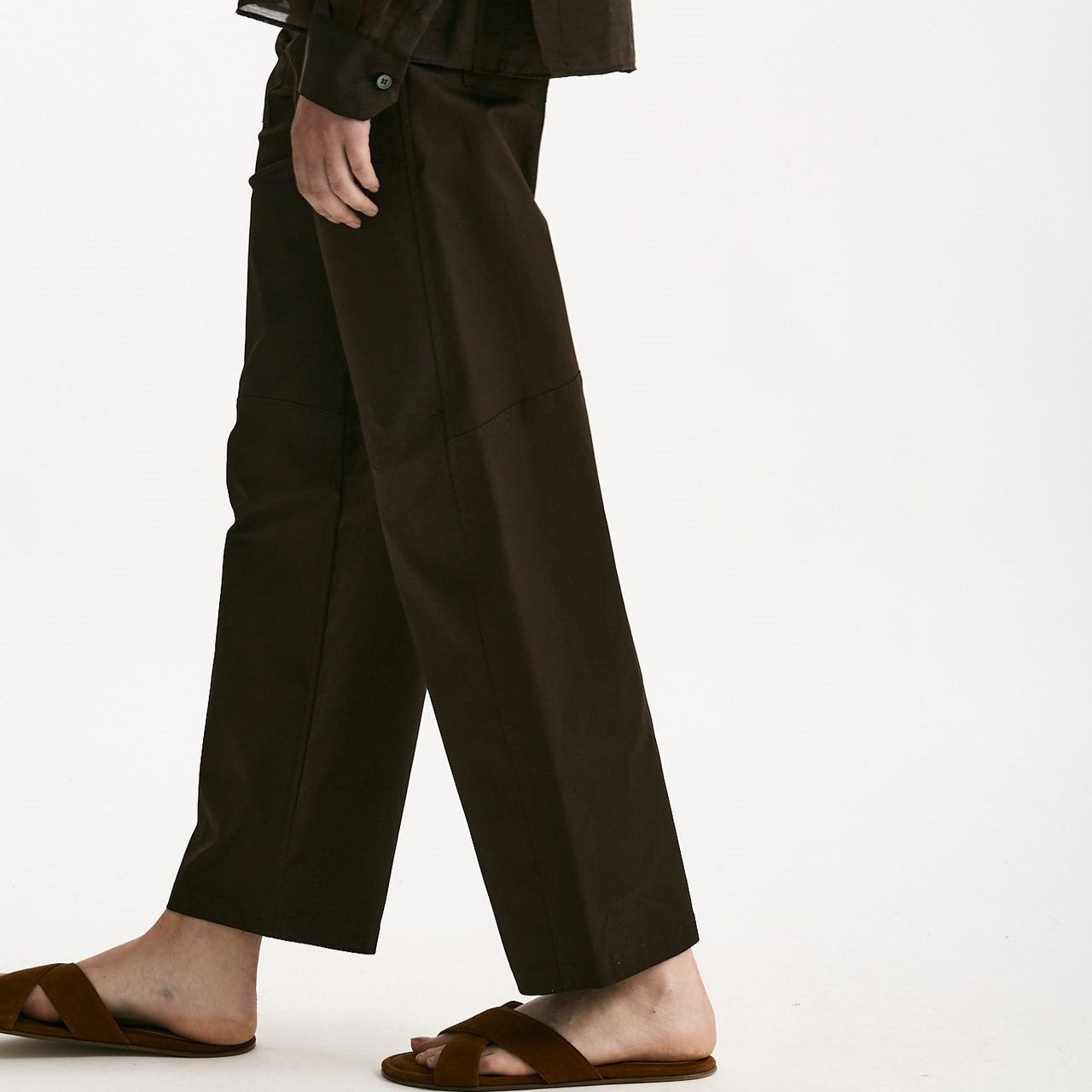Pantalone in cotone cioccolato women ( p - s ) - 6