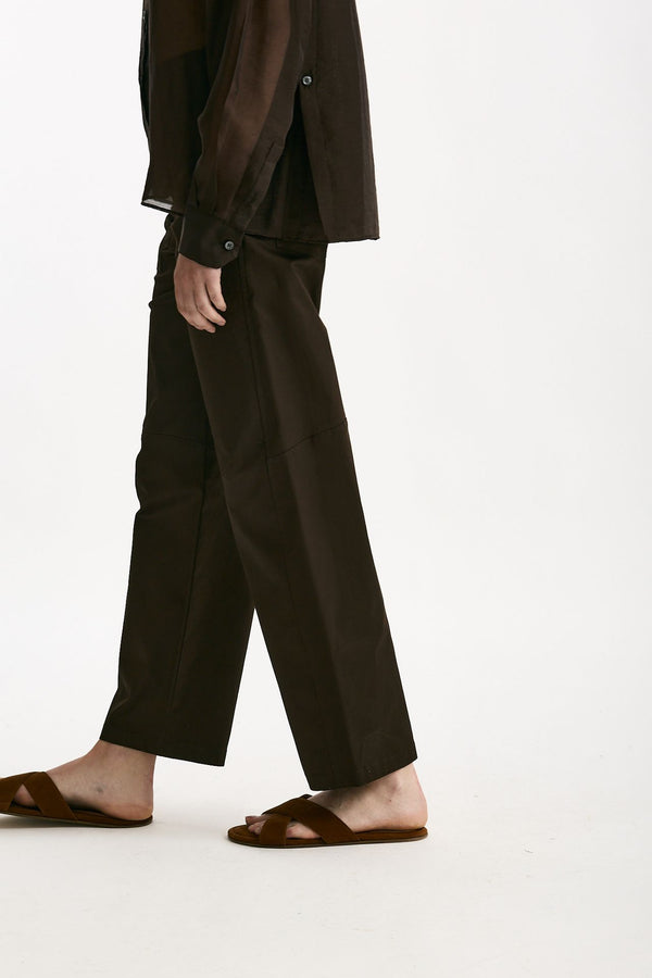Pantalone in cotone cioccolato women ( p - s )