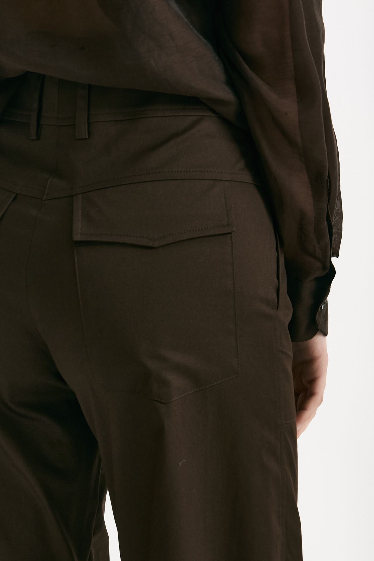 Pantalone in cotone cioccolato women ( p - s ) - 4
