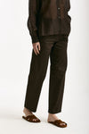 Pantalone in cotone cioccolato women ( p - s ) - 1