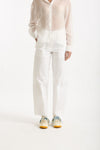 Pantalone in cotone bianco women ( p - s ) - 1