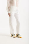 Pantalone in cotone bianco women ( p - s ) - 4