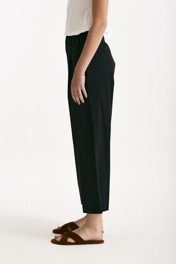 Pantalone in cotone nero women ( p - s )