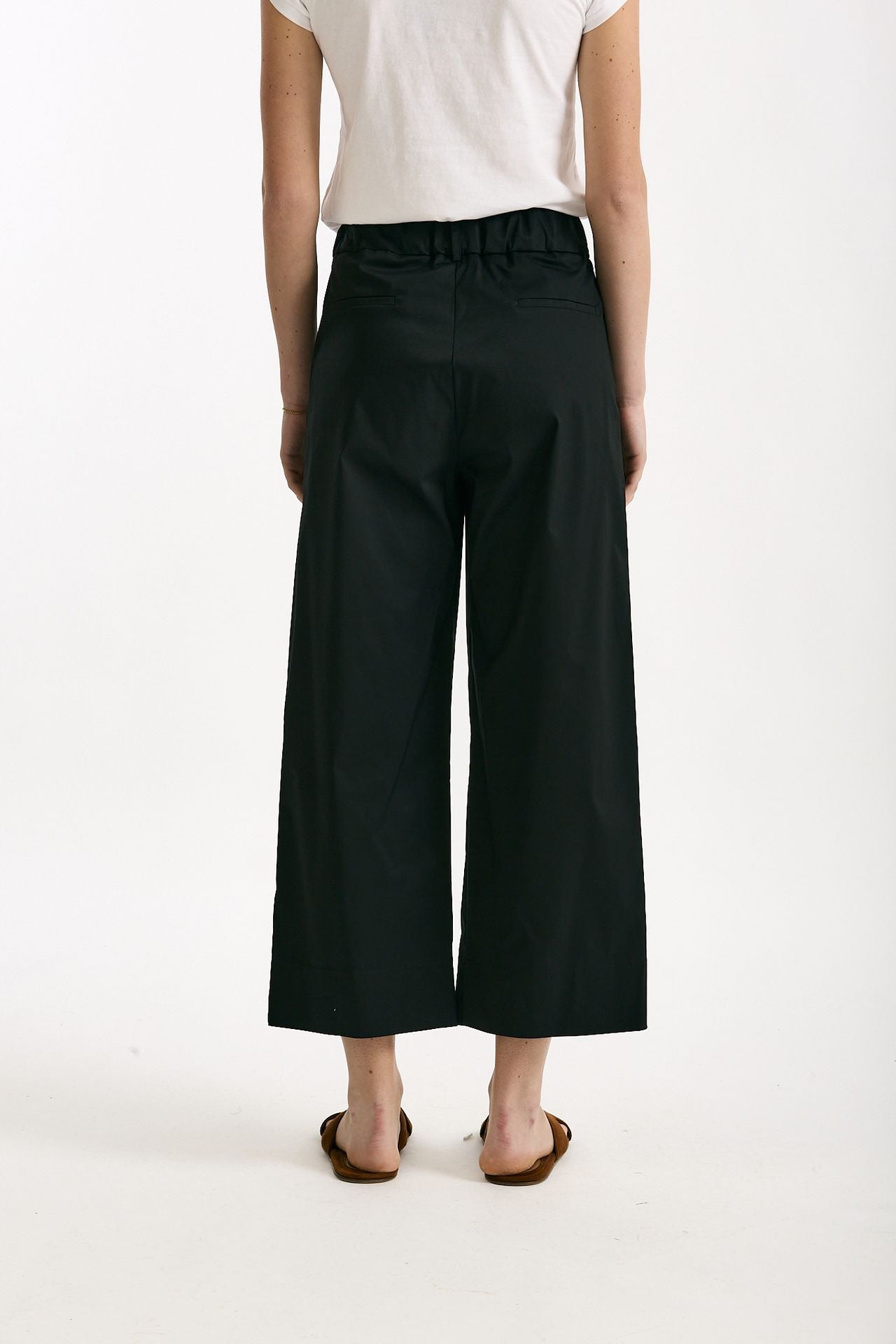 Pantalone in cotone nero women ( p - s ) - 5