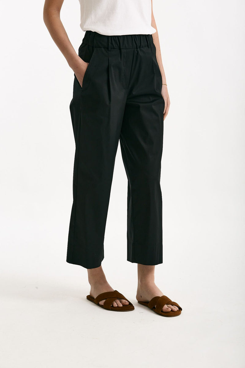 Pantalone in cotone nero women ( p - s ) - 3