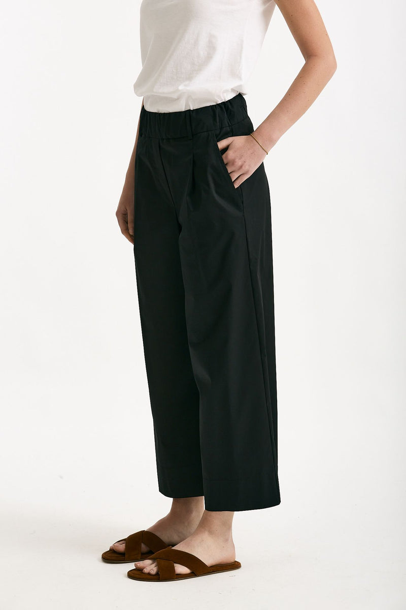 Pantalone in cotone nero women ( p - s ) - 4