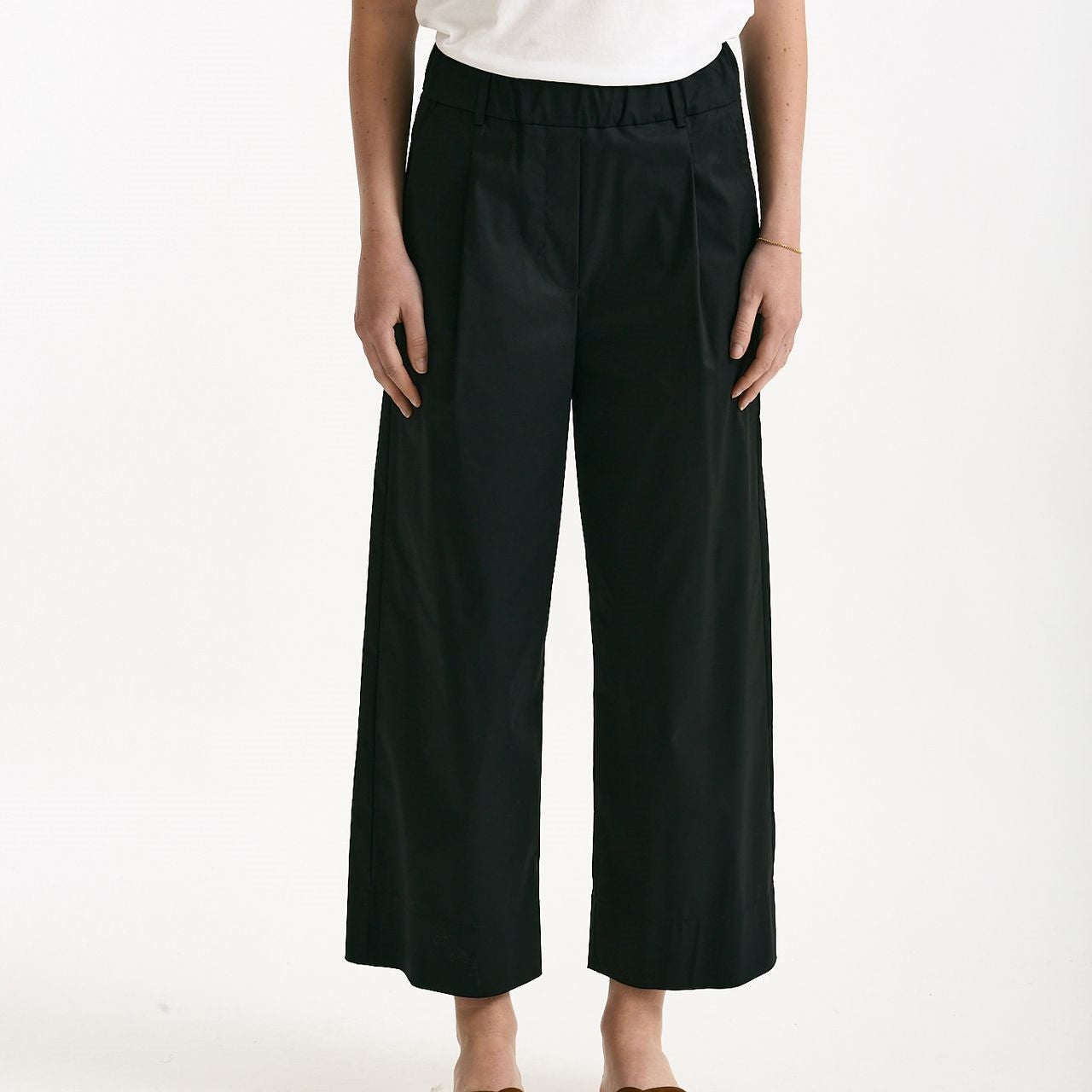 Pantalone in cotone nero women ( p - s ) - 8