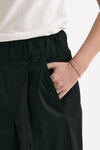 Pantalone in cotone nero women ( p - s ) - 6