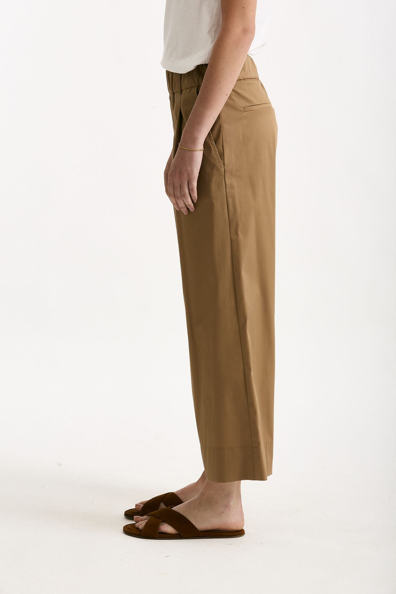 Pantalone in cotone cammello women ( p - s ) - 3
