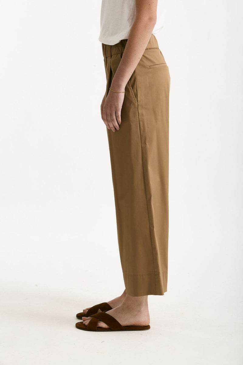 Pantalone in cotone cammello women ( p - s ) - 3