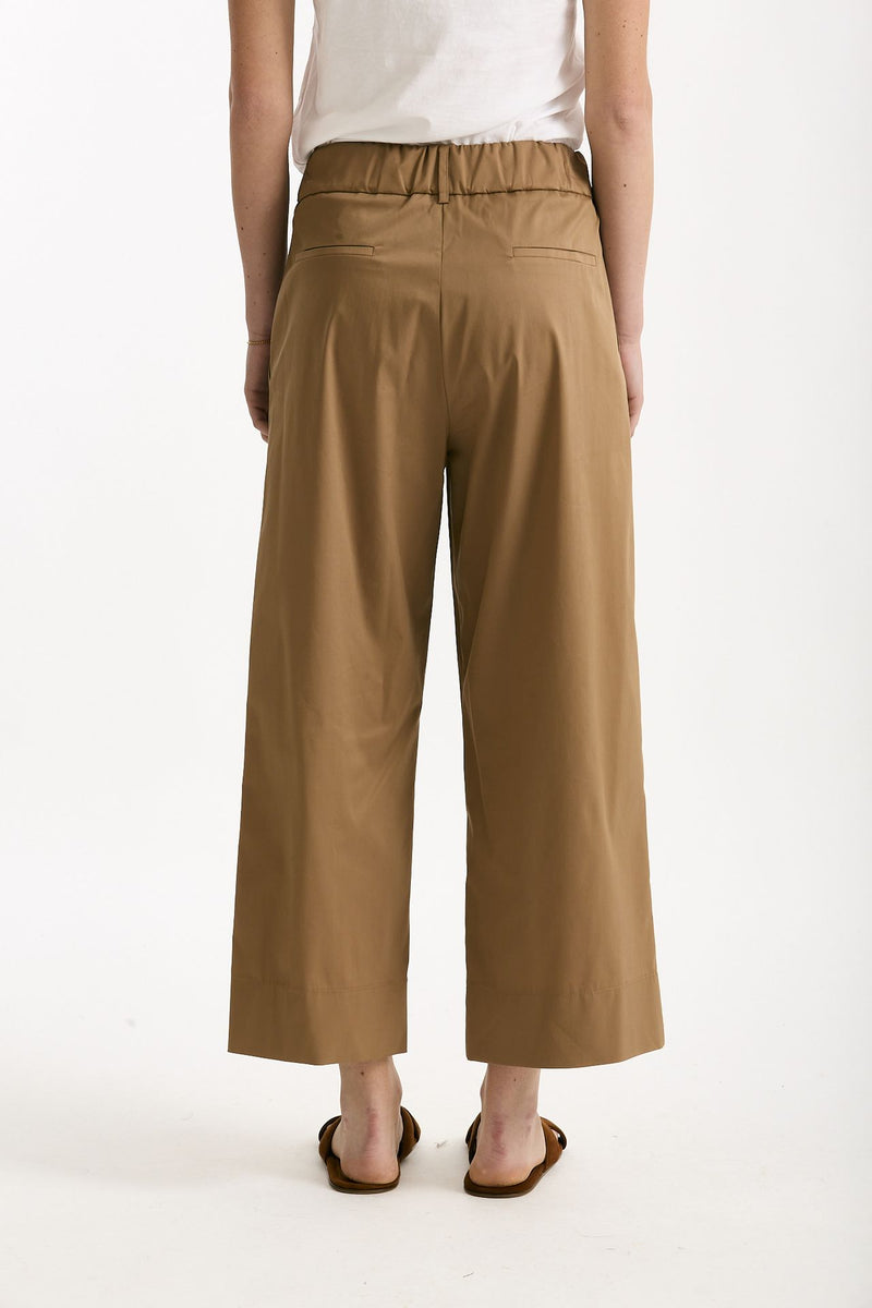 Pantalone in cotone cammello women ( p - s ) - 4