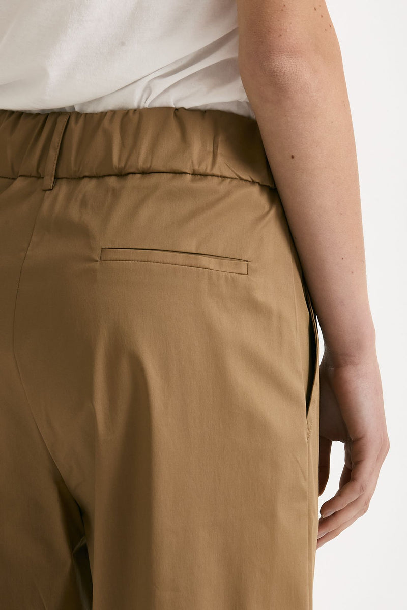 Pantalone in cotone cammello women ( p - s ) - 6