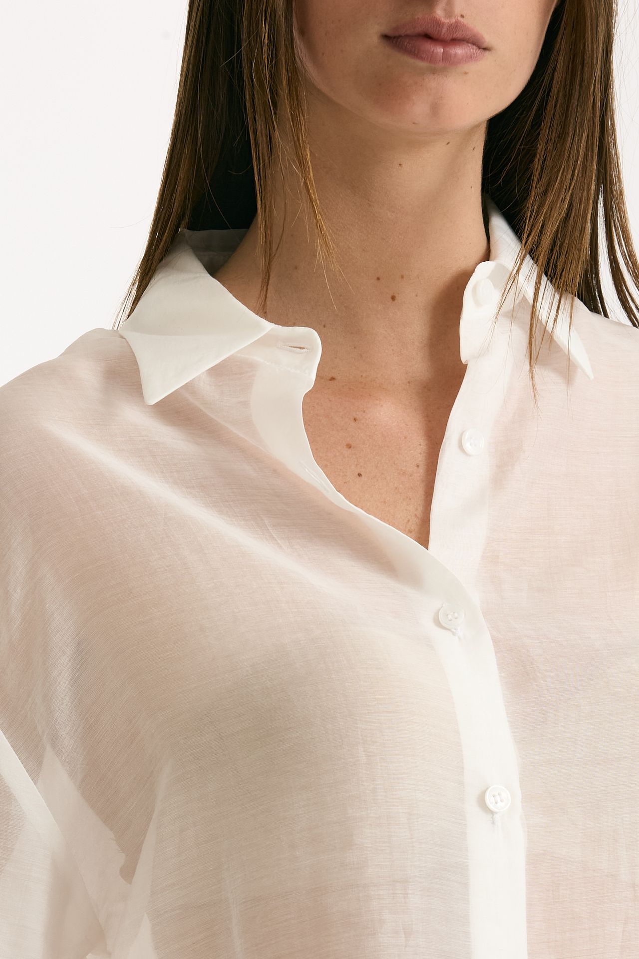 Camicia in mussola bianco women ( p - s ) - 5