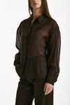 Camicia in mussola cioccolato women ( p - s ) - 4