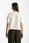 Maglia girocollo boxy bianco women Scaglione - 3