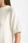 Maglia girocollo boxy bianco women Scaglione - 4