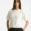 Maglia girocollo boxy bianco women Scaglione - 5