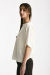Maglia girocollo over bianco women Scaglione - 2