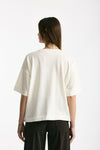Maglia girocollo over bianco women Scaglione - 3