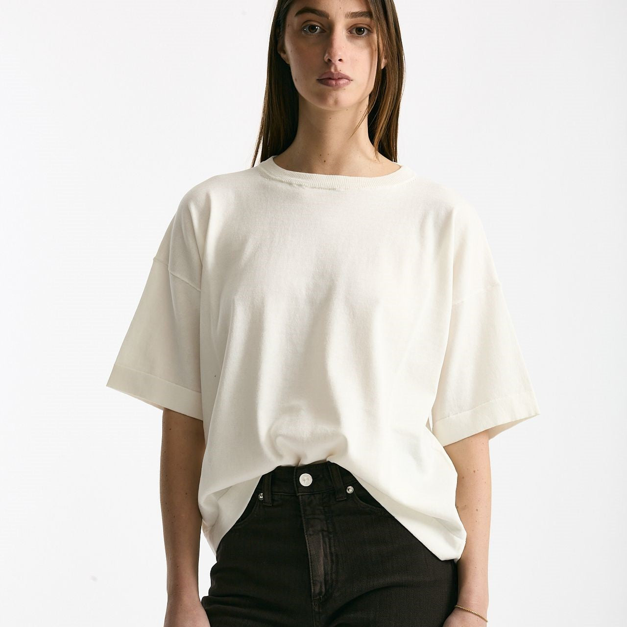 Maglia girocollo over bianco women Scaglione - 6