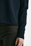 Maglia scollo a v in cotone blu women Scaglione - 5
