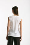 Canotta girocollo in super light cotton bianco women Scaglione - 2