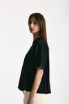 Maglia girocollo over nero women Scaglione - 2