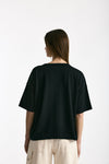 Maglia girocollo over nero women Scaglione - 3