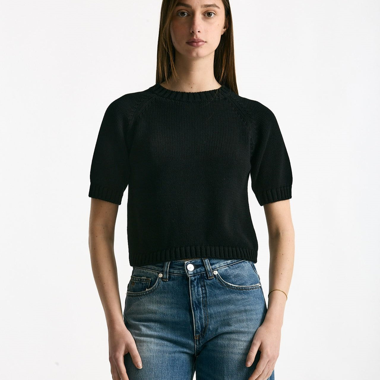 Maglia boxy nero women Scaglione - 6